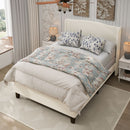 Platform Bed Frame With Tall Headboard And High Footboard by HouseOfZazla
