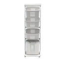 4-Tier Laundry Hamper Sorter with Wheels and Removable Baskets by HouseOfZazla