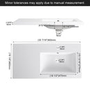 Wall Mounted Floating Bathroom Vanity With Sink, Door & Drawers Modular Cabinet