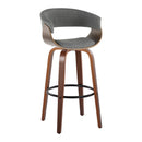 Vintage Mod - Mid Century Modern Fixed Height Barstool With Swivel & Round Footrest (Set of 2) by HouseOfZazla