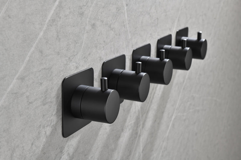 3/4" Cast Metal Volume Control Valve 3-Piece Extra High Flow Master Shower Volume Control Adjustable brass handle valve body, 1 piece each on the left and right