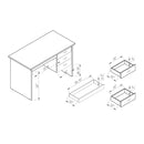 161529-KD Desk Distressed Grey