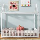 Metal House Bed With Fence And Door by HouseOfZazla
