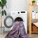 Maval - 6' X 9' Washable Area Rug - Burgundy by HouseOfZazla