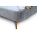 Heather - Upholstered Bed With Curved Headboard by HouseOfZazla
