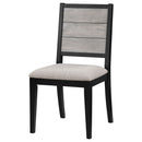 Dutchie - Upholstered Dining Side Chair (Set of 2) - Black by HouseOfZazla
