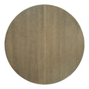 5-Piece Retro Functional Dining Table Set Extendable Round Table and 4 Upholstered Chairs for Dining Room and Living Room (Brown+Antique White)