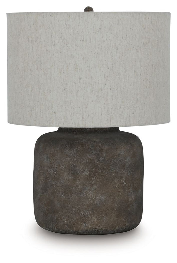 Zandophen - Metal Table Lamp - Antique Gray
