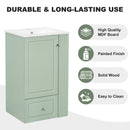 20" Freestanding Bathroom Vanity with Ceramic Sink