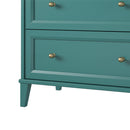 Monticello - 6 Drawer Dresser - Green by HouseOfZazla