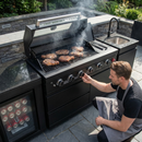 4-Burner 72000 BTU Deluxe Stainless Steel Propane Gas Outdoor Kitchen by HouseOfZazla