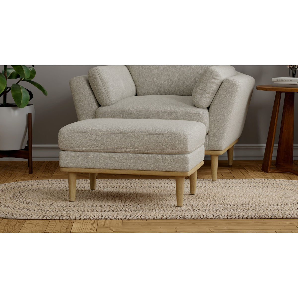 Chair Ottoman - Tan, photo 4 of 6