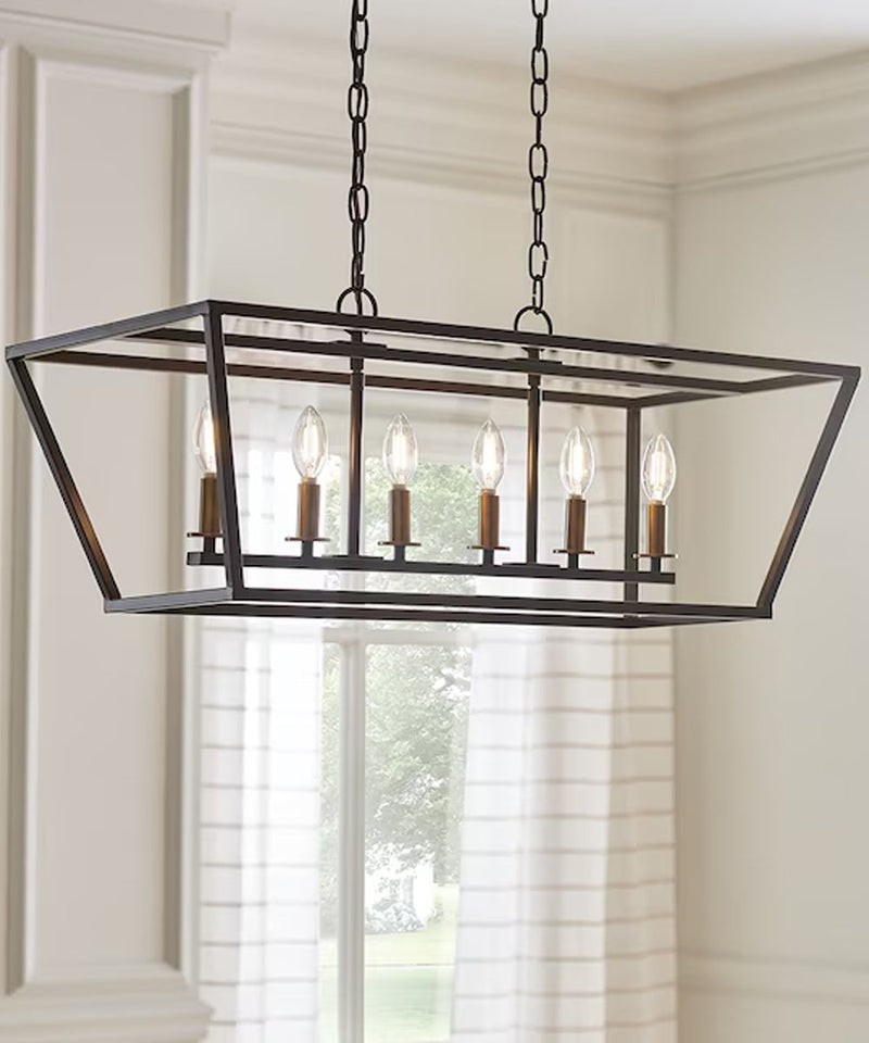 Remeigh 32"W 6-Light Island/Dining Chandelier by Kichler Olde Bronze Finish