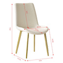 Modern Dining Chairs Ergonomic Design For Kitchen (Set of 4)