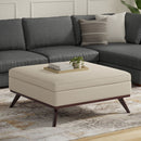 Owen - Multifunctional Square Coffee Table Storage Ottoman by HouseOfZazla