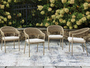 Orchard Beach - Arm Chair With Cushion (Set of 4) - Beige by Unique Piece Furniture