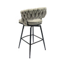 Bar Stool 360 Swivel With Back Footrest by HouseOfZazla