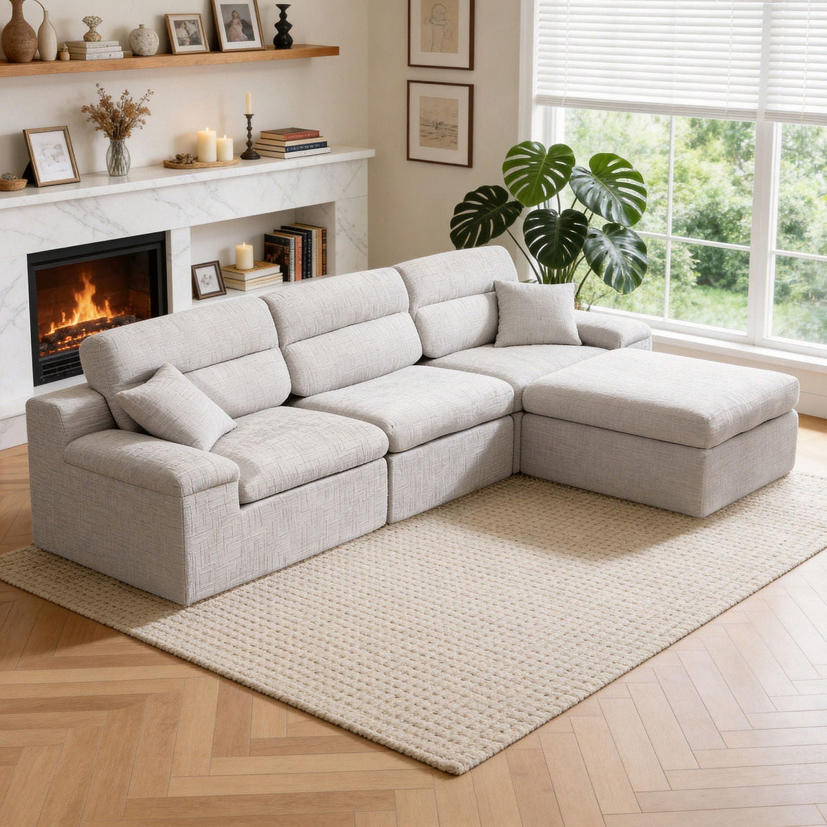 Corner Chaise Sofa With High Backrest, photo 12 of 16