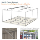 12×14 ft Outdoor Metal Storage Shed by HouseOfZazla