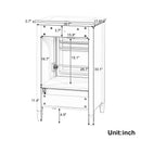20" Bathroom Vanity with Ceramic Sink and Storage Cabinet