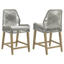 Counter Height Stools (Set of 2) - Gray - Rope by HouseOfZazla