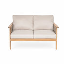Outdoor 2pc Acacia Wood and Rope Patio Chat Set by HouseOfZazla