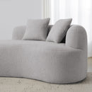 Curved 4 Seater Full Compression Sponge Sofa