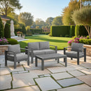 Outdoor Patio Set, All-Weather With Thick Cushions by HouseOfZazla