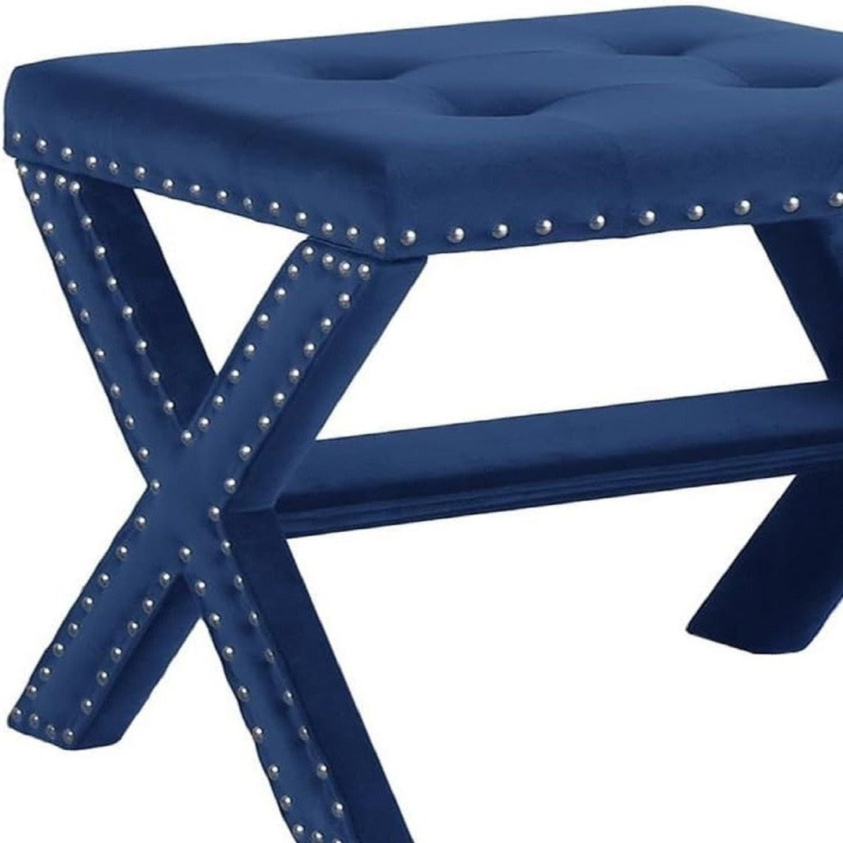 Upholstered Accent Bench With Nailhead Trim, photo 14 of 23