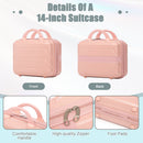 2-Piece ABS Spinner Wheel Luggage Set with Combination Lock