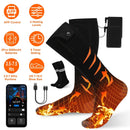 Heated Socks for Men Women Electric Heating Socks with APP Control 5000mAh Battery RechargeableÊThermal Socks Winter Warm Socks for Skiing Hiking Camp