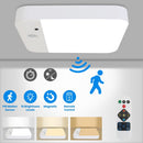 Motion Sensor Ceiling Light With Remote Rechargeable Wireless Flush Ceiling Light with 3000K 4500K 6000K 3 Timer 10 Brightness for Closet Stairs Garag