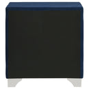 Melody Upholstered 2-drawer Nightstand Pacific Blue