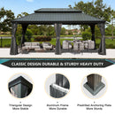12' x 20' Hardtop Gazebo with Double Roof Canopy by HouseOfZazla