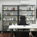 6 Tier Wire Shelving Unit, 6000 LBS NSF Height Adjustable Metal Garage Storage Shelves with Wheels, Heavy Duty Storage Wire Rack Metal Shelves - Black - 204882