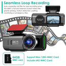 Dual Channel Car Dash Cam with Front 4K & Rear 1080P by LJGDeals