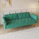 Luxurious Sofa Bed With Nail Head Trim And Matching Pillow by HouseOfZazla