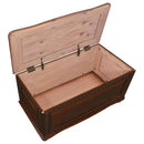 Ornate - Deep Flip Open Storage Cedar Chest With Cedar Lining - Brown by HouseOfZazla