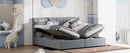 Upholstered Platform Bed With A Hydraulic Storage System by HouseOfZazla