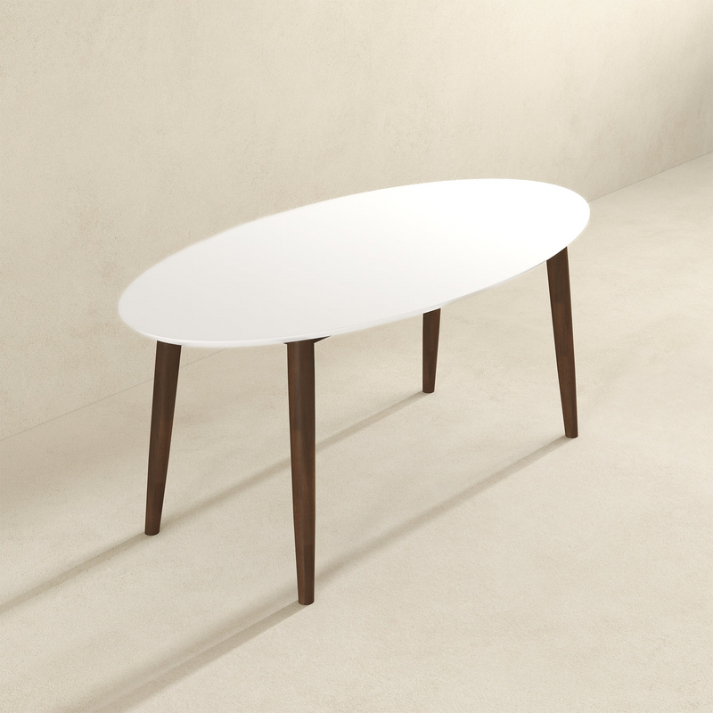 Ada Mid Century Modern Style Solid Wood Dining Table, photo 3 of 6
