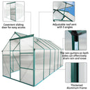 Polycarbonate house Raised Base And Anchor Aluminum Heavy Duty Walk-In houses For Outdoor Backyard In All Season
