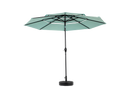 Aluminium 10ft 3 Tier Auto-Tilt Outdoor Patio Umbrella - Light Green