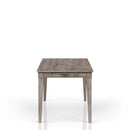 Rustic Dining Table 2 Storage Drawers And Leaf - Gray