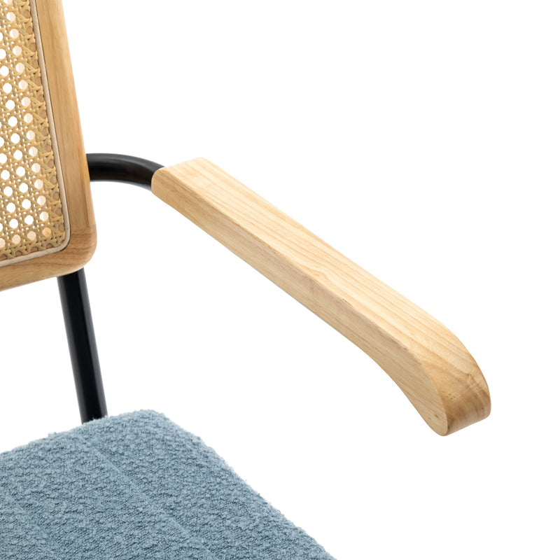 Accent Chair - Modern Industrial Slant Armchair with Metal Frame - Premium High Density Soft Single chair for Living Room Bedroom