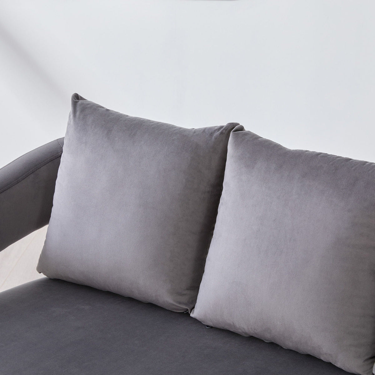 Open Back Loveseat Settee With 3 Pillows, photo 19 of 28