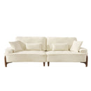 Comfortable Deep Seated Sofa With Pillows by HouseOfZazla