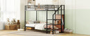 Bunk Bed With Lateral Storage Ladder And Wardrobe by HouseOfZazla