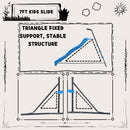 Xsl003 2.2M Kids Plastic Slide Indoor Freestanding Playground Equipment Children Plastic Slide Kids Indoor Slide - Blue by HouseOfZazla