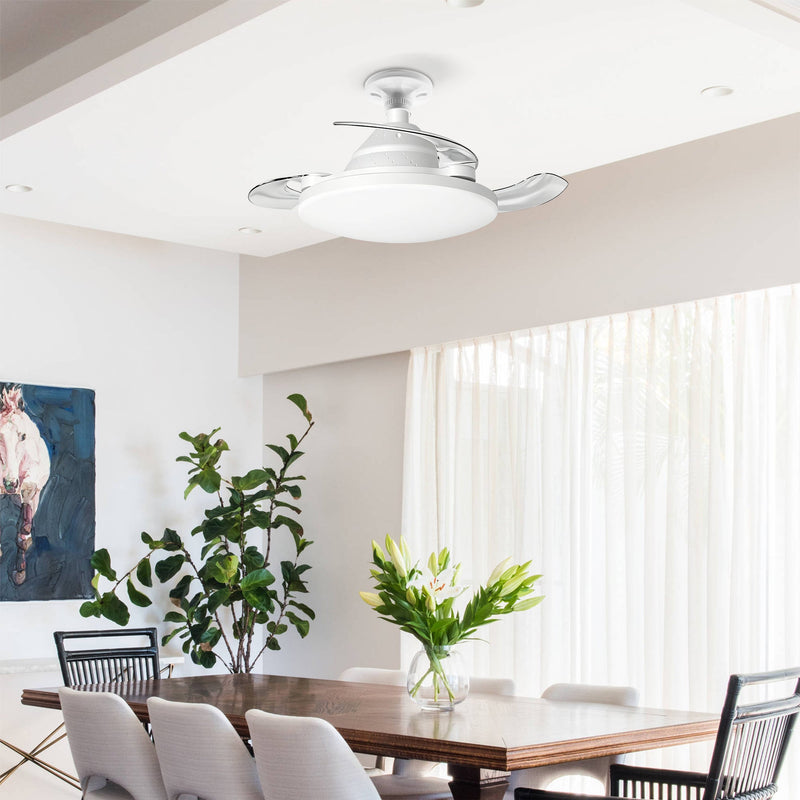 Bulb-Type Small Size Ceiling Fan With Retractable Blades, photo 4 of 10