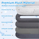 Human Dog Bed with Washable Faux Fur and Orthopedic Support